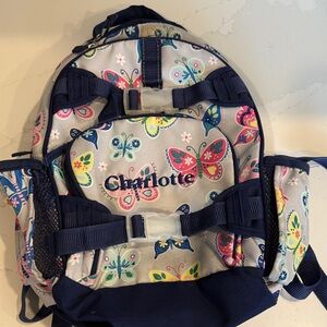 Pottery Barn Kids Butterfly Backpack - Multicolor and Navy
